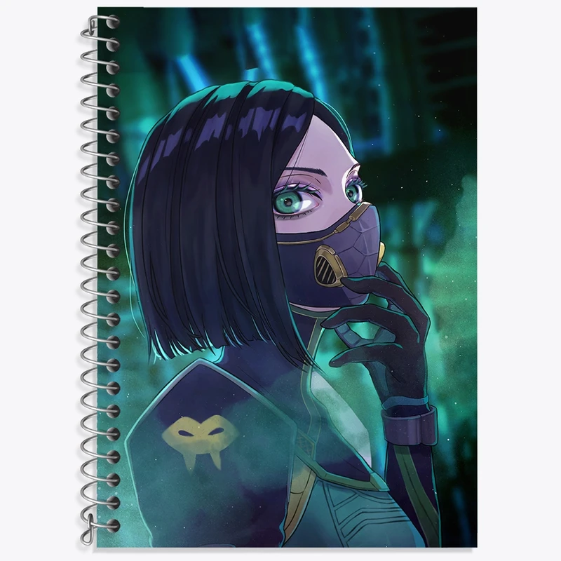 دفتر لغت 50 برگ خندالو طرح بازی ولورانت (Valorant) کد 33043