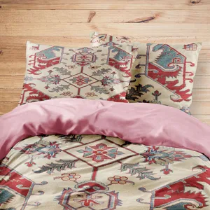 سرویس روتختی مدوپد طرح فرش هریس مدل C-Heris13 یک نفره 4 تکه