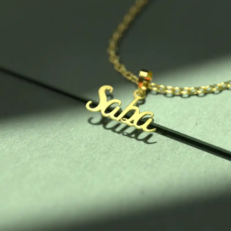 گردنبند طلا 18 عیار زنانه مدوپد مدل saba