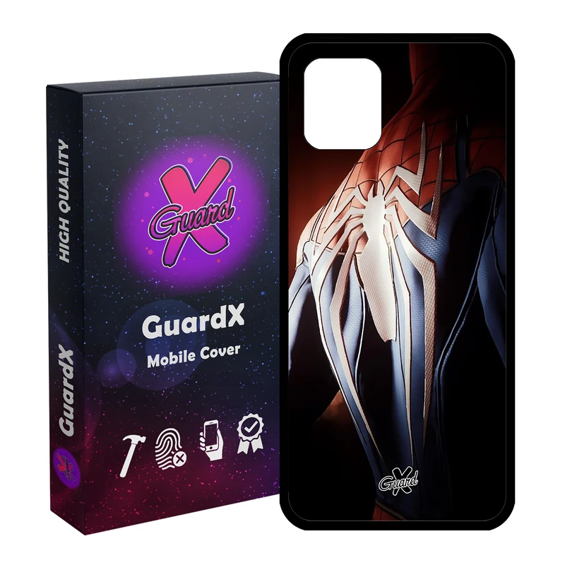 کاور گارد ایکس طرح Spider Man مدل Glass10126 مناسب برای گوشی موبایل سامسونگ Galaxy Note 10 Lite