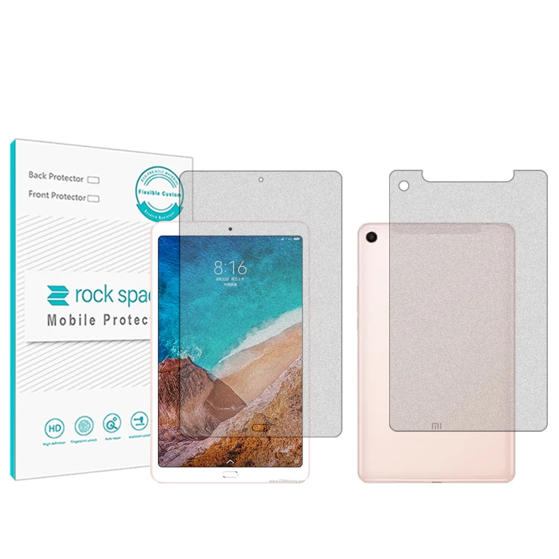 محافظ صفحه نمایش مات راک اسپیس مدل HyMTT مناسب برای تبلت شیائومی Mi Pad 4 Plus به همراه محافظ پشت تبلت