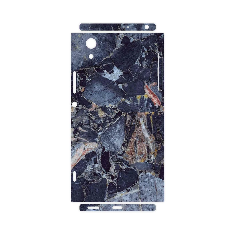 برچسب پوششی ماهوت مدل Broken black marble-FullSkin مناسب برای گوشی موبایل سونی Xperia XA1