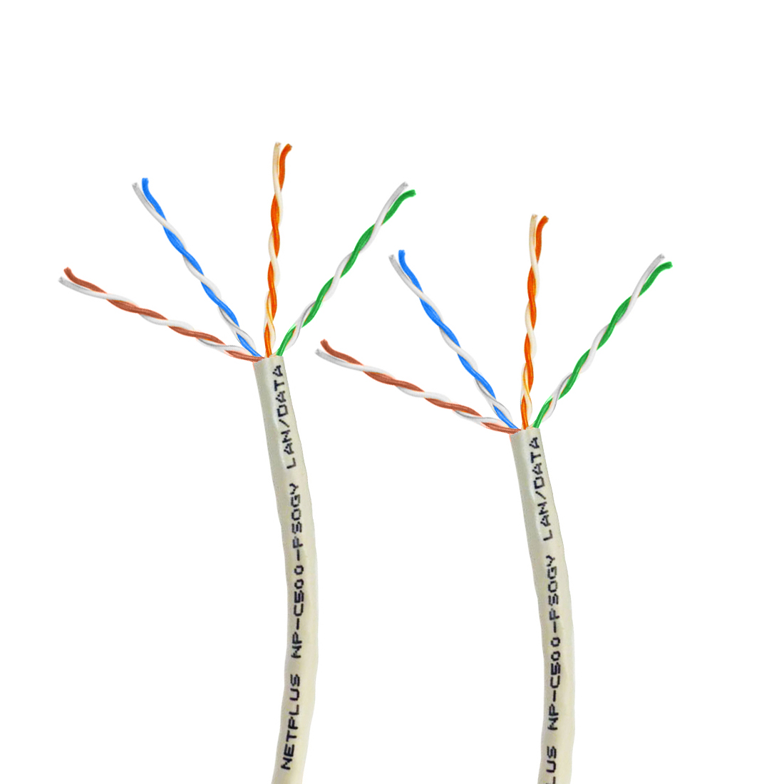 کابل شبکه Cat5e نت پلاس مدل NP-C500-PSOGY