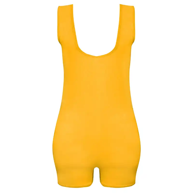 مایو زنانه ماییلدا مدل پادار بدون پد کد 4399 رنگ زرد