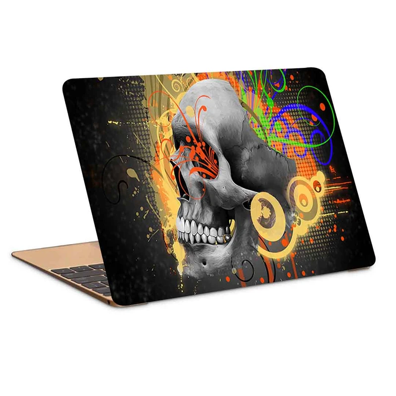 استیکر لپ تاپ طرح skull pattern abstractionکد P-958مناسب برای لپ تاپ 15.6 اینچ