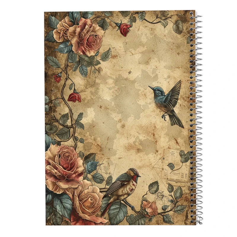 دفتر ژورنال نویسی 50 برگ مدوپد مدل نقطه ای طرح گل کد DF13340