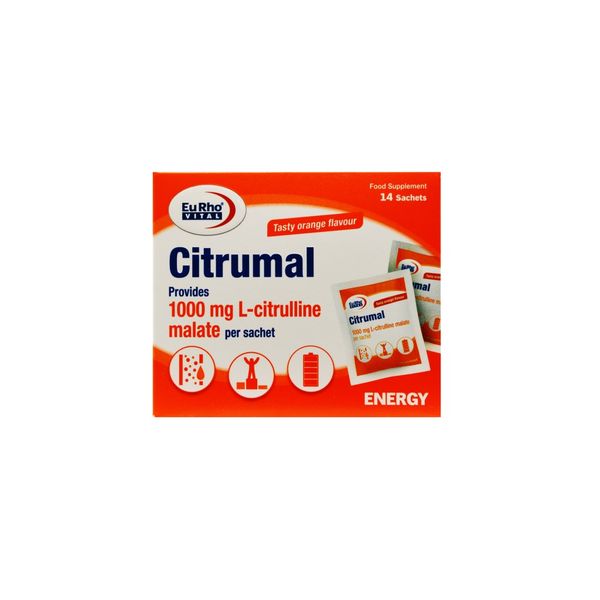 ساشه سیترومال با طعم پرتقال یوروویتال - 1000 میلیگرم بسته 14 عددی