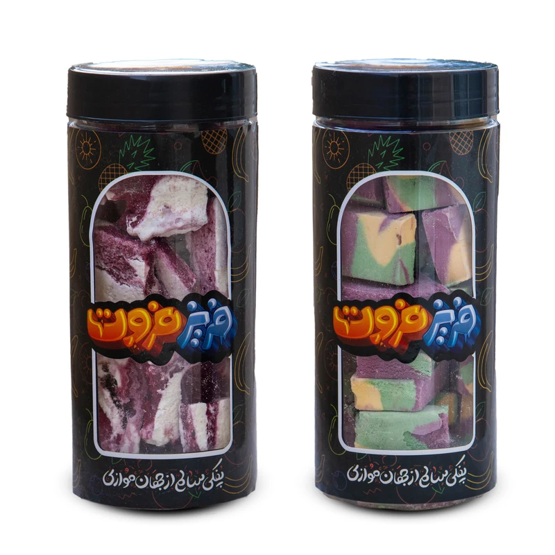 بستنی خشک شاتوت وانیل و استوایی فریزفروت - 320 گرم بسته 2 عددی
