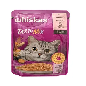 پوچ گربه ویسکاس مدل طعم ماهی سالمون وزن 85 گرم