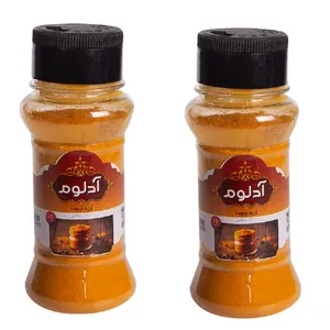 زردچوبه آدلوم 75 گرم بسته 2 عددی