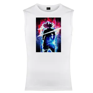 تاپ مردانه مدل انیمه کد M18 رنگ سفید