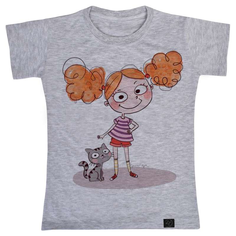 تی شرت دخترانه 27 مدل دختر مهربان کد G78