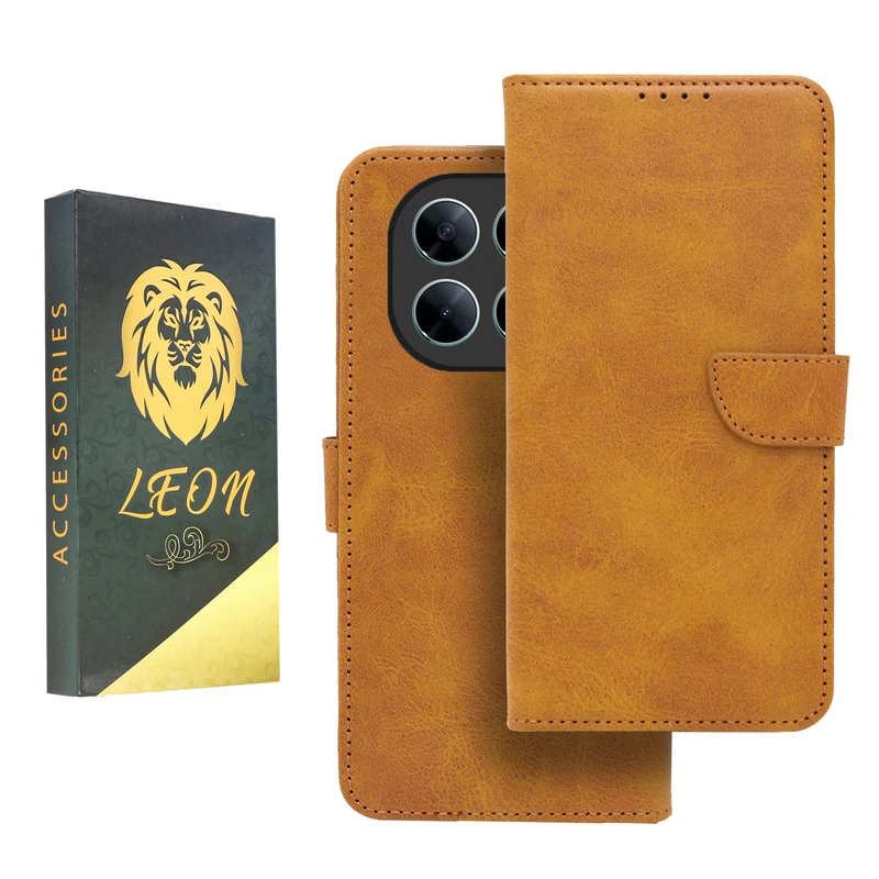 کیف کلاسوری لئون مدل Khoshi مناسب برای گوشی موبایل شیائومی Redmi Note 15 4G