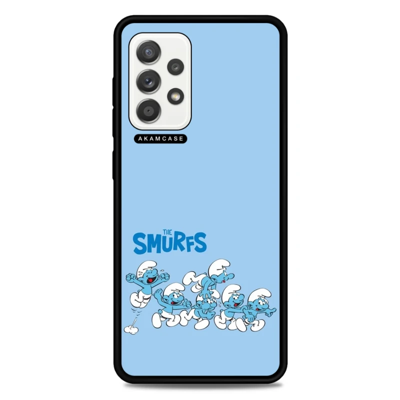 کاور آکام مدل AMC-WSGA52-SMURFS-27 مناسب برای گوشی موبایل سامسونگ Galaxy A52