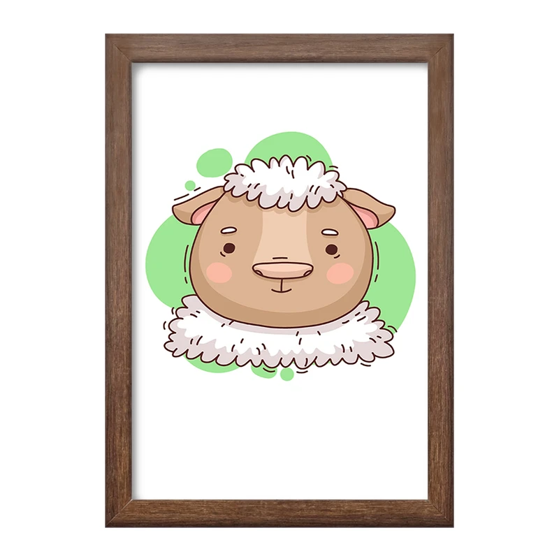 تابلو خندالو طرح گوسفند حیوانات بامزه کد 37171
