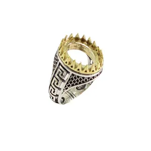 رکاب انگشتر نقره مردانه پارلا گوهر  کد 3684