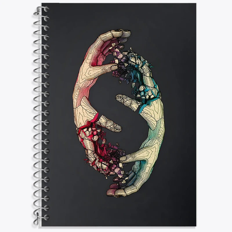 دفتر زبان 50 برگ خندالو مدل سه خط طرح مفهومی کد F5169