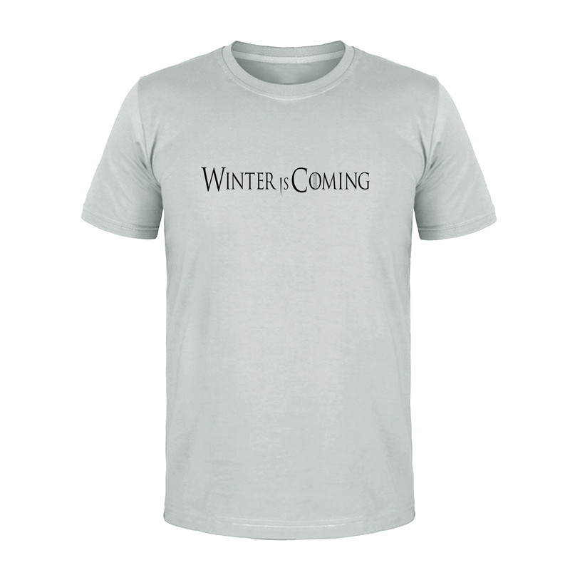تی شرت آستین کوتاه مردانه مدل Winter Is Coming کد M51 رنگ طوسی