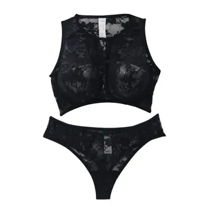 ست شورت و سوتین زنانه برتا مدل توری کد 1051M