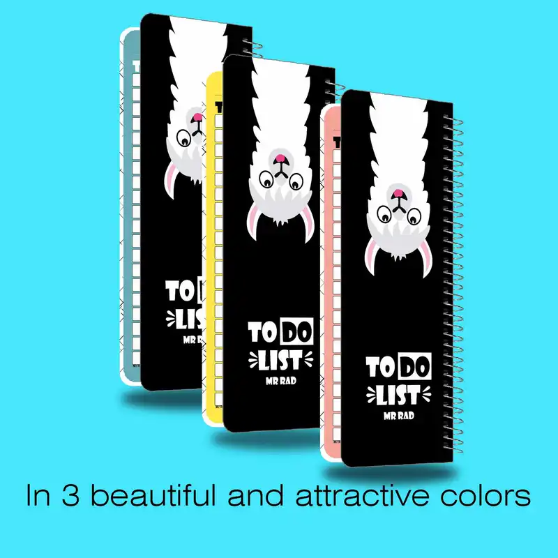 دفترچه یادداشت مستر راد مدل to do list طرح لاما کد fiory 1900