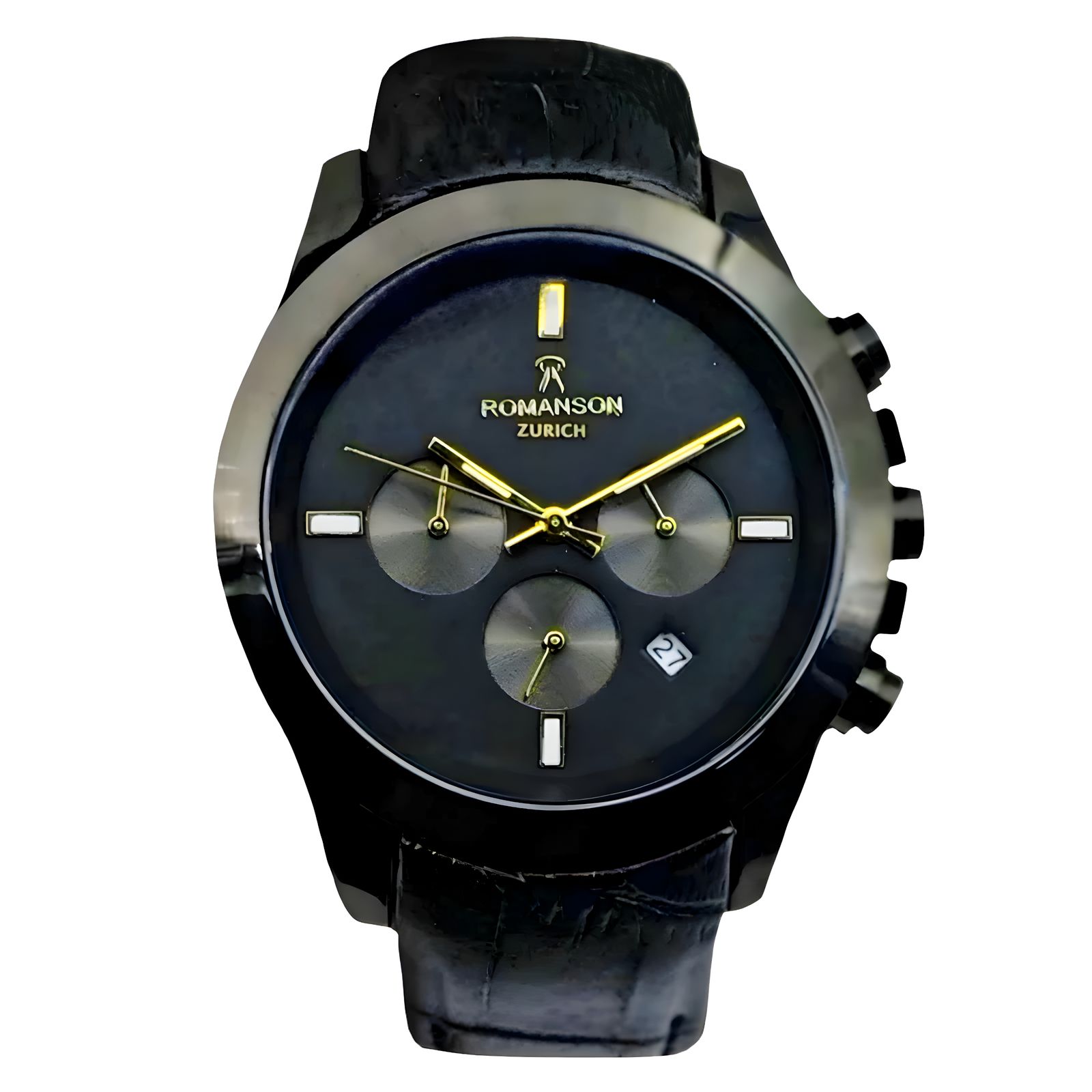 ساعت مچی عقربه‌ای مردانه رومانسون مدل سه موتور فعال کورنوگراف بند چرمی
