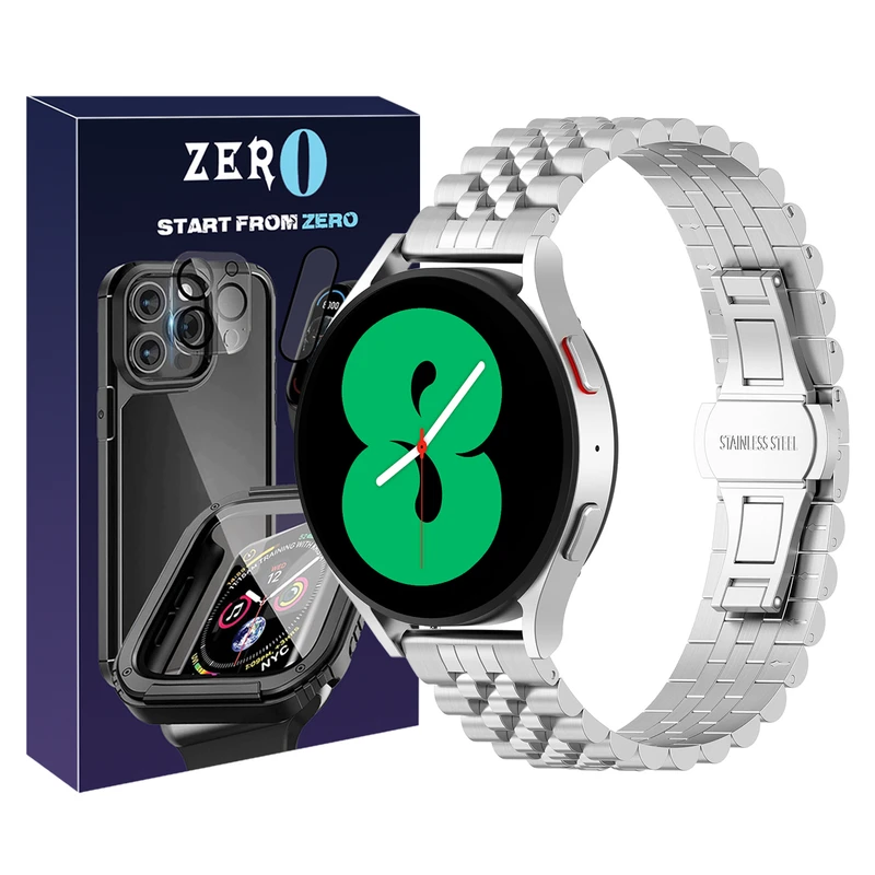 بند زیرو مدل 5Row ZR مناسب برای ساعت هوشمند سامسونگ Galaxy Watch 4 40mm / Watch 4 44mm / Watch 4 Classic 42mm / Watch 4 Classic 46mm