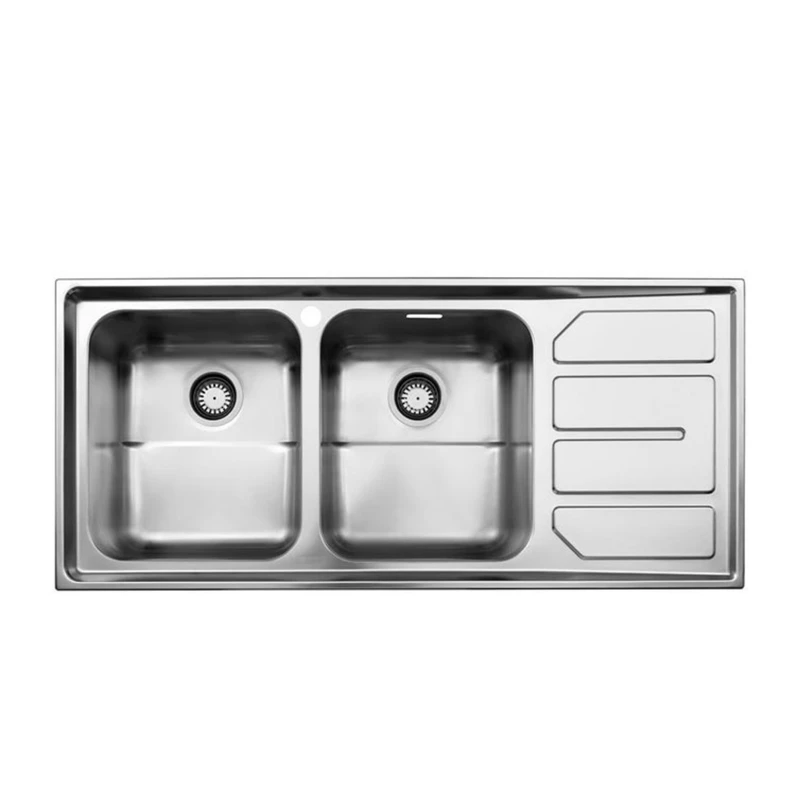 سینک ظرفشویی استیل البرز کد 763 توکار
