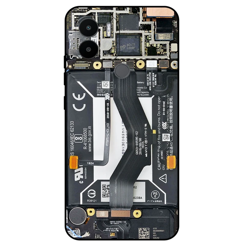 کاور مگافون طرح برد موبایل مدل 8004 مناسب برای گوشی موبایل شیائومی Redmi A1 Plus