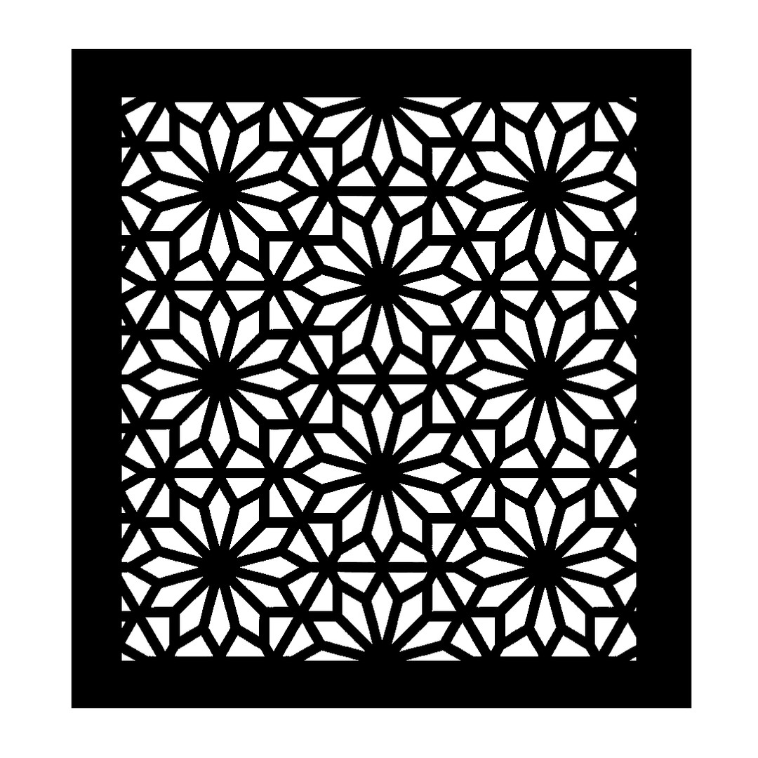 شابلون باتیس آرت طرح اسلیمی کد 026
