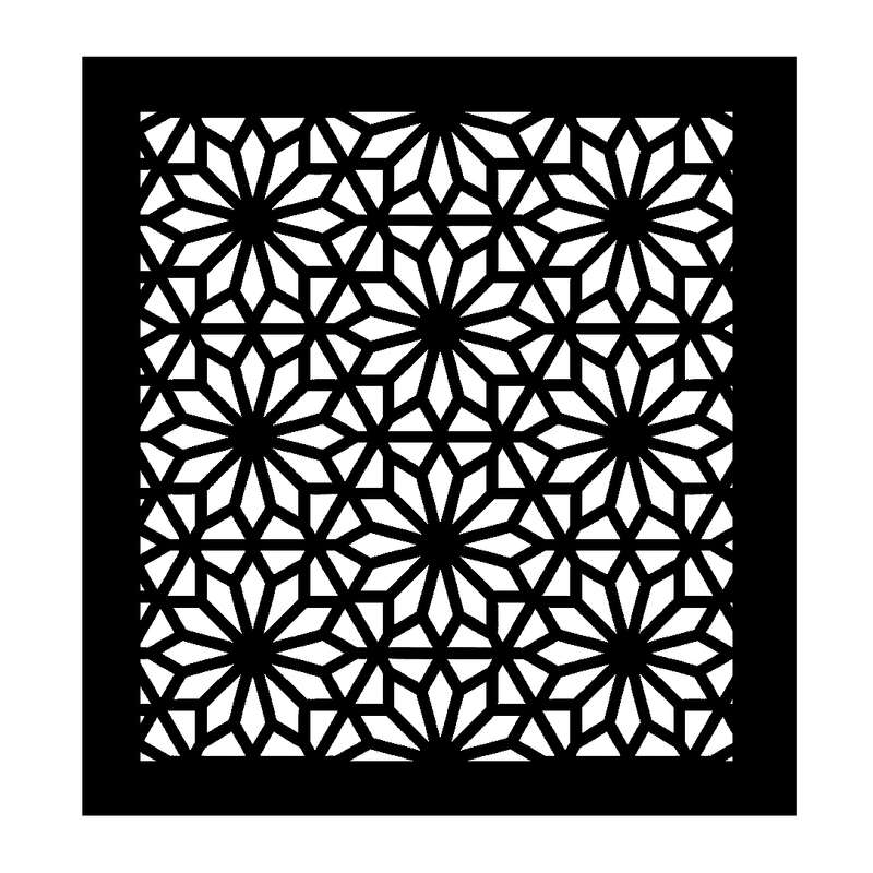 شابلون باتیس آرت طرح اسلیمی کد 026