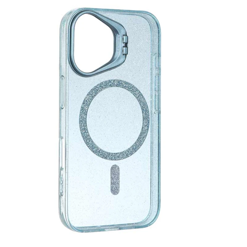 کاور کلاسیک مدل شاین مناسب برای گوشی موبایل اپل iphone 16 به همراه پایه نگهدارنده