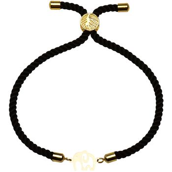 دستبند طلا 18 عیار زنانه کرابو طرح فیل مدل Kr2350