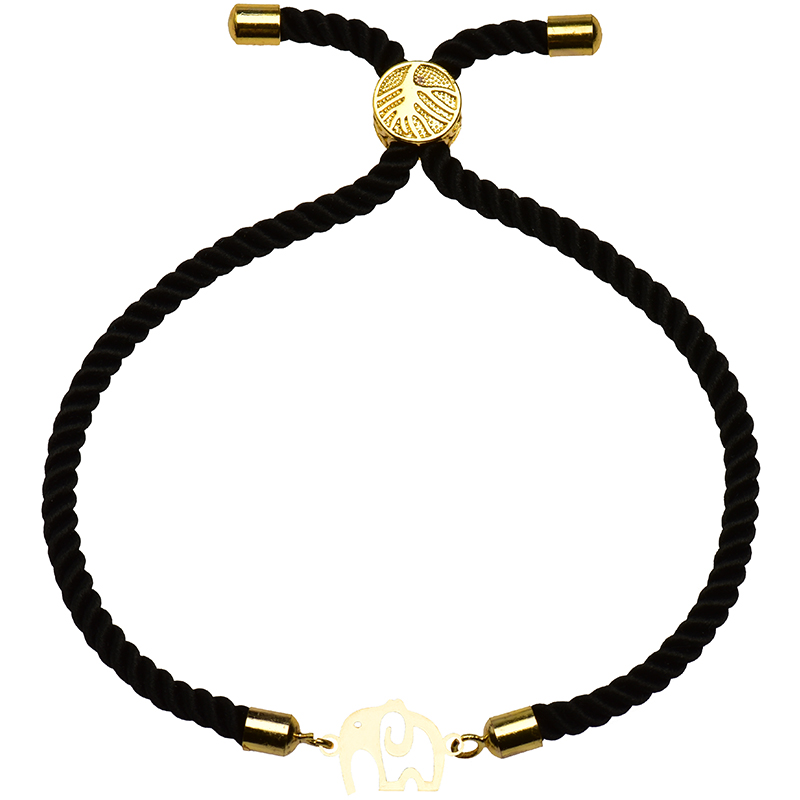دستبند طلا 18 عیار زنانه کرابو طرح فیل مدل Kr2350 -  - 1
