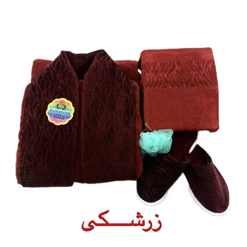سرویس حوله پالتویی 5 تکه دماوند کد 101