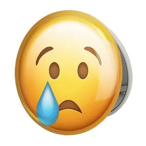 آینه جیبی خندالو طرح ایموجی مدل تاشو کد 24689 