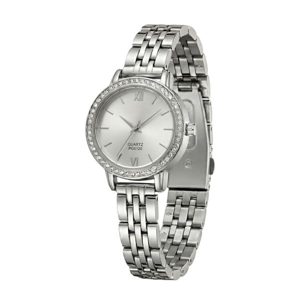 ساعت مچی عقربه‌ای کوارتز زنانه مدل لوکس کلاسیک بند طرح بافت کد ۲