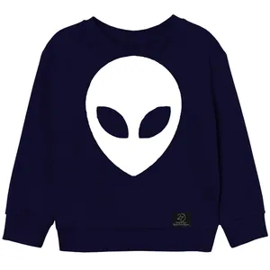 سویشرت دخترانه 27 مدل فضایی کد H01 سرمه ای 