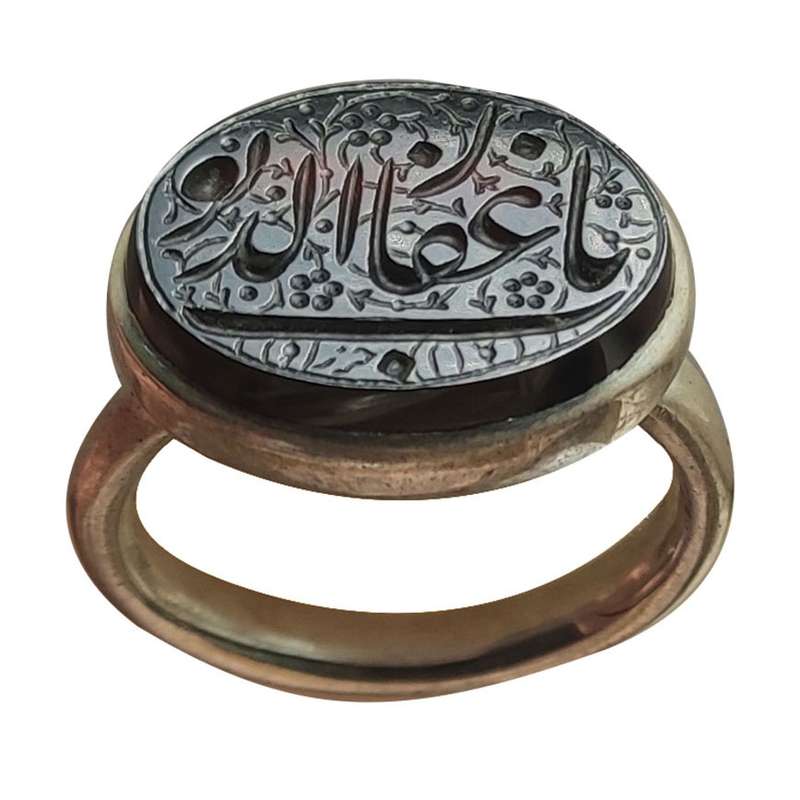 انگشتر نقره مردانه مدل عقیق یا غفار الذنوب کد 1400702