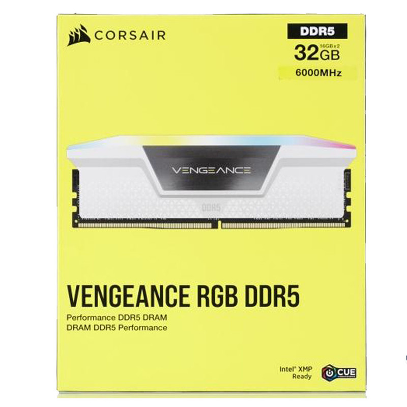 رم دسکتاپ DDR5 دو کاناله 6000 مگاهرتز CL36 کورسیر مدل  VENGEANCE RGB ظرفیت 32 گیگابایت