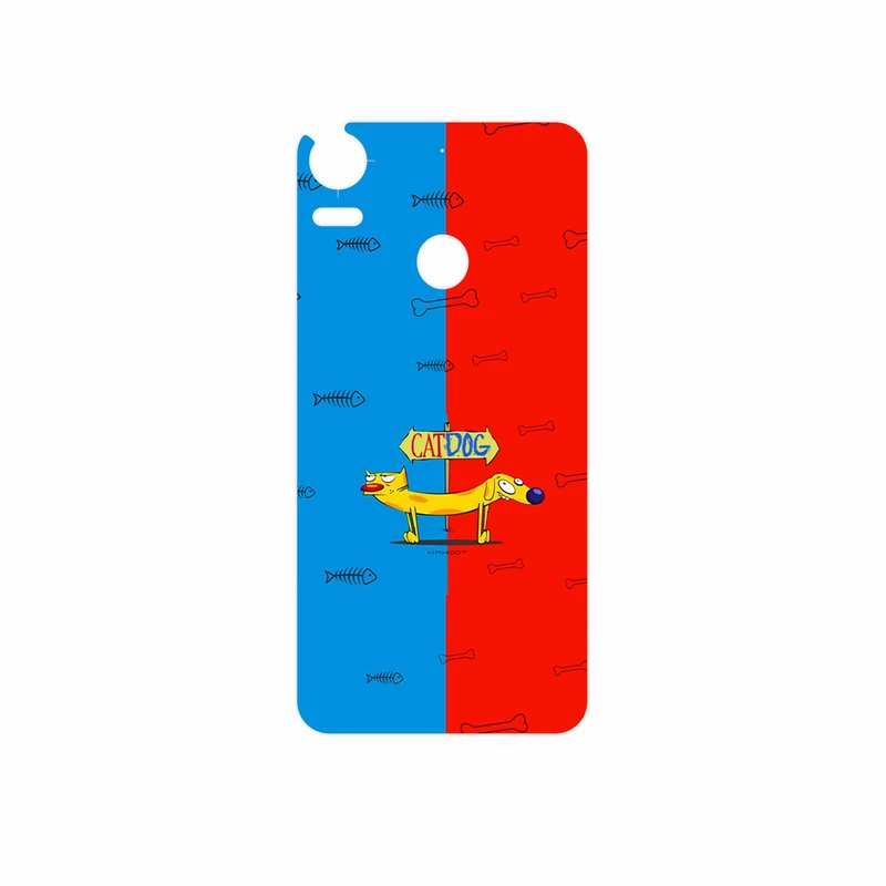 برچسب پوششی ماهوت مدل CatDog مناسب برای گوشی موبایل اچ تی سی Desire 10 Pro