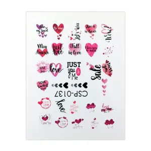 برچسب لنز ناخن مدل متن انگلیسی کد137