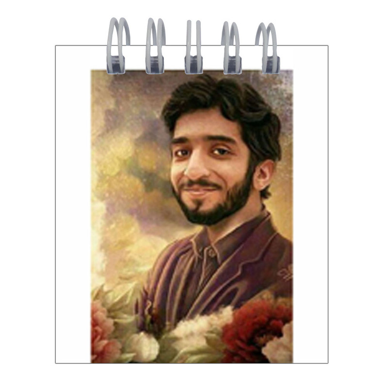 دفترچه یادداشت 50 برگ طرح شهید محسن حججی کد hc86 مجموعه 4 عددی