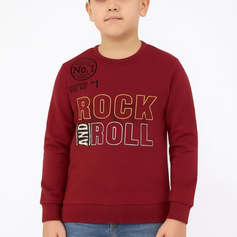 سویشرت پسرانه مدل ROCK AND ROLL