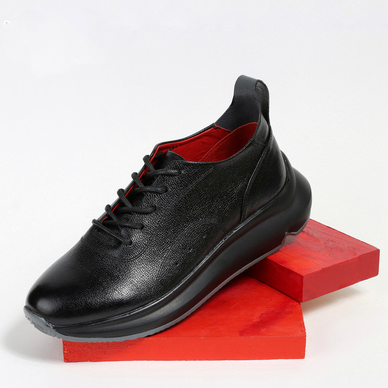 کفش روزمره زنانه مدل چرم طبیعی کد 00166t.k رنگ مشکی