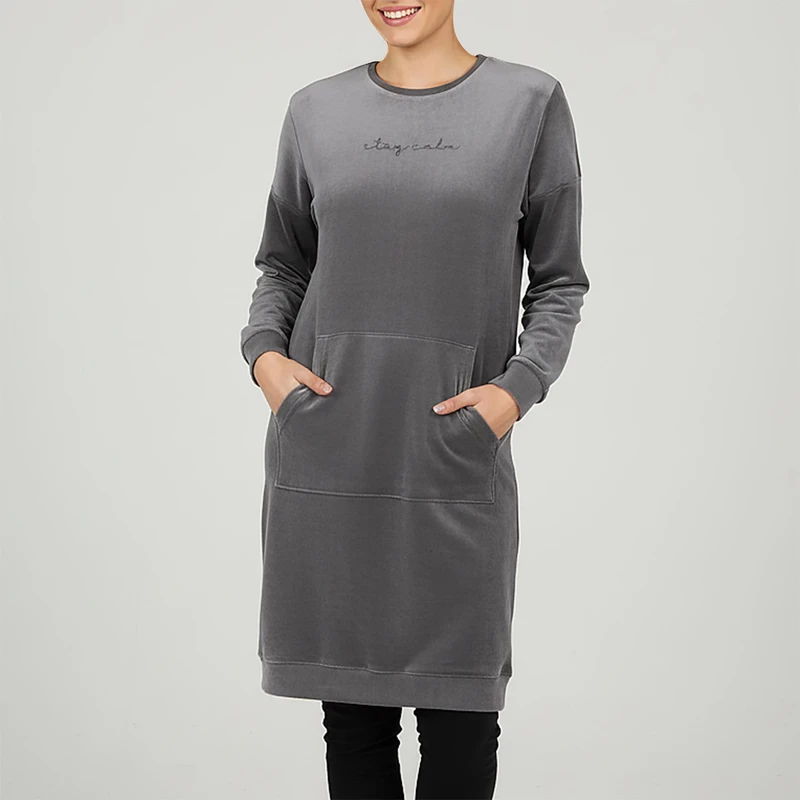 تونیک زنانه اسمارا مدل مخمل نما hamtaf64