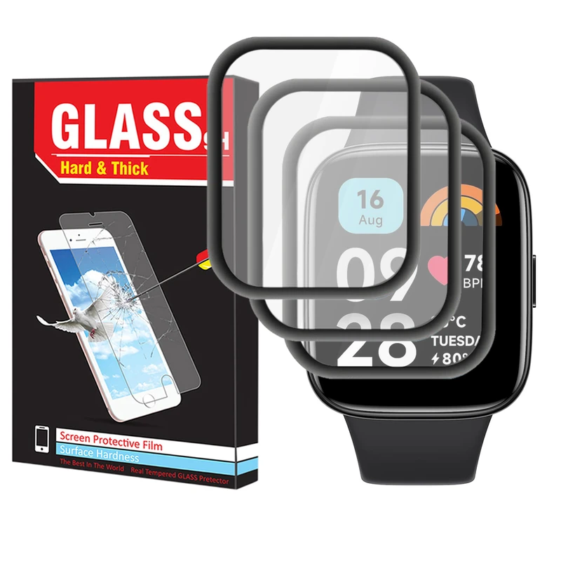 محافظ صفحه نمایش نانو هارد اند تیک مدل Pmma-HT مناسب برای ساعت هوشمند شیائومی Redmi Watch 3 / Watch 3 Active بسته سه عددی