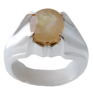 انگشتر نقره مردانه بازرگانی میلادی مدل یاقوت رکاب دستساز کد AM_976