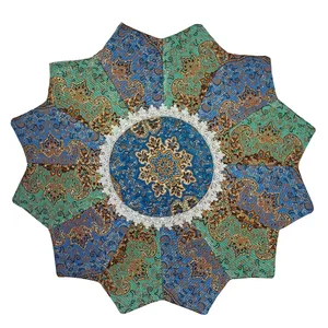 رومیزی ترمه مدل چهل تکه نسترن کد W127