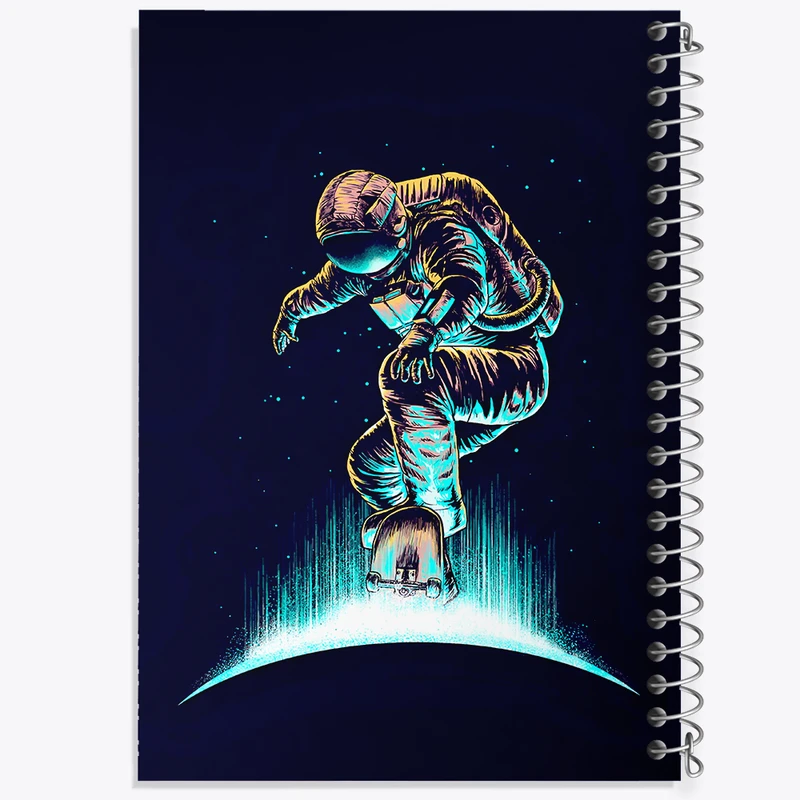 دفتر شطرنجی 50 برگ خندالو طرح فضانورد کد F6028