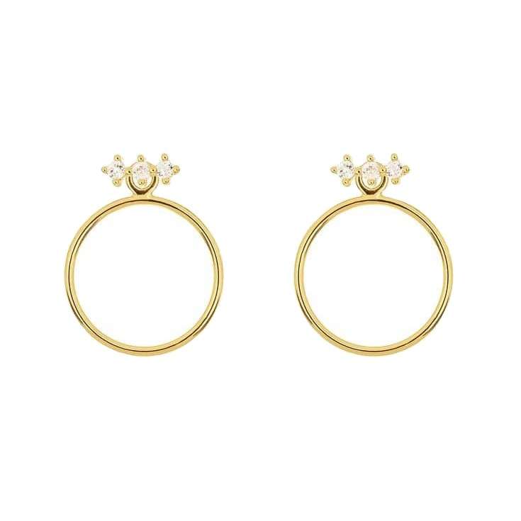 گوشواره طلا 18 عیار زنانه قیراط کد GH1216